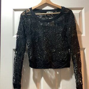 Charlotte Russe size small lace shirt NWT